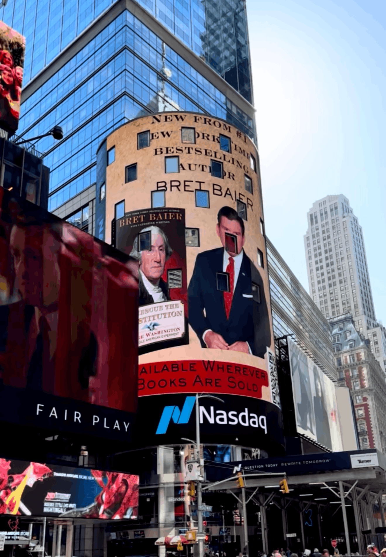 Bret Baier on Nasdaq Tower